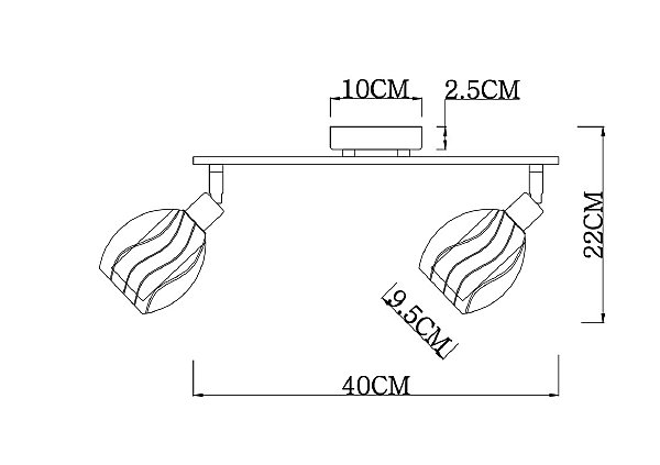 Светильник спот Arte Lamp Biham A3184PL-2AB