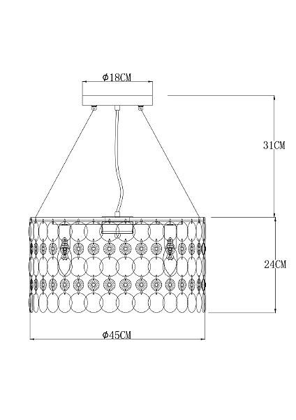 Подвесная люстра Arte Lamp Pipirima A4041SP-5CC