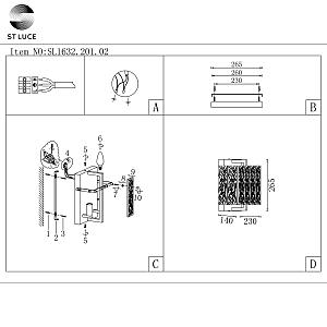 Настенное бра ST Luce Mira SL1632.201.02