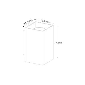 Настенный светильник Zumaline Sandy Wl Square 92697