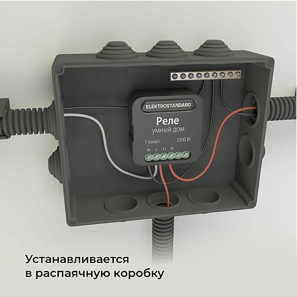 Wi-Fi реле Elektrostandard 76006/00 реле Умный дом черный