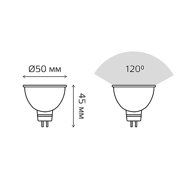 Светодиодная лампа Gauss 101505305-D