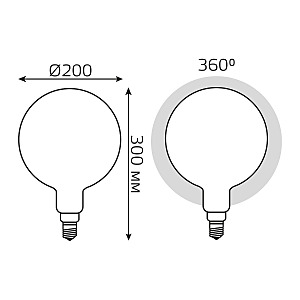Светодиодная лампа Gauss 153202214-D
