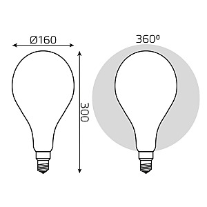 Светодиодная лампа Gauss 179202210-D