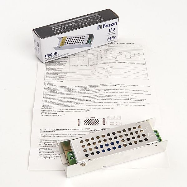 Трансформатор электронный для светодиодной ленты Feron LB009 48006