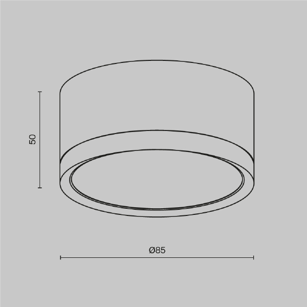 Накладной светильник Maytoni Hoop C086CL-GX53-SRD-B