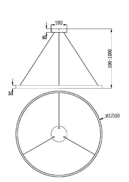 Подвесная люстра Maytoni Rim MOD058PL-L65B3K