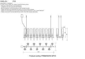 Подвесная люстра Crystal Lux Primavera PRIMAVERA SP10 CHROME