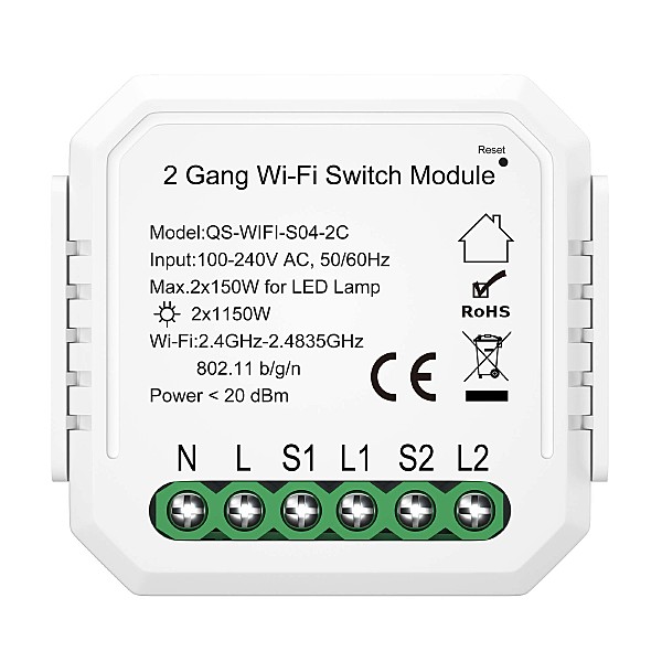 WIFI реле 2 канала ST Luce Around ST9000.500.02C