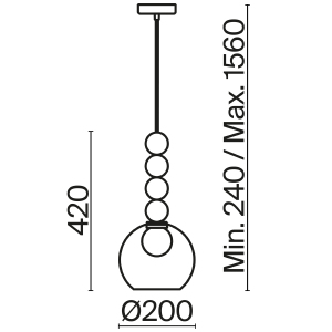 Светильник подвесной Freya Focus FR5220PL-01CH3