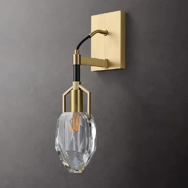 Настенное бра Delight Collection Wall lamp 8960-1W brass/clear