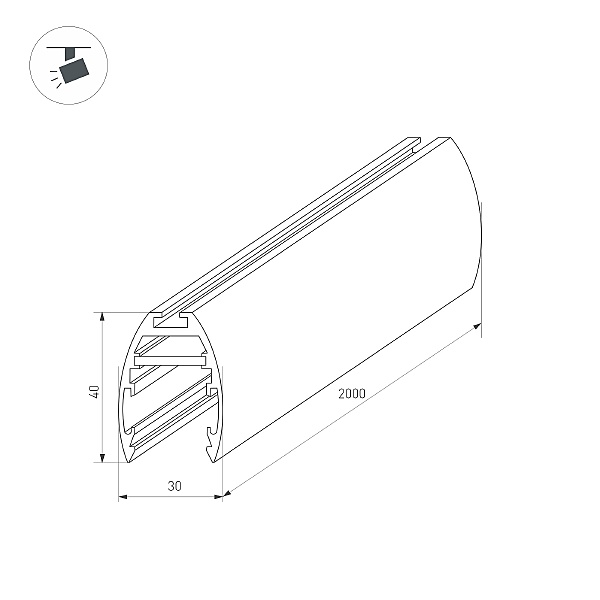 Шинопровод Arlight Mag-25 034228