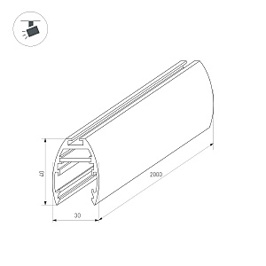 Шинопровод Arlight Mag-25 034228