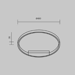 Светильник потолочный Maytoni Rim MOD058CL-L35WK