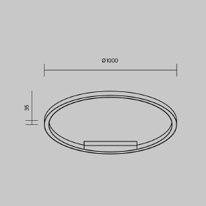 Светильник потолочный Maytoni Rim MOD058CL-L65BSK