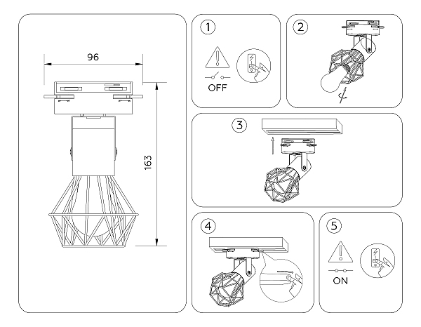 Трековый светильник Ambrella Track System GL5001