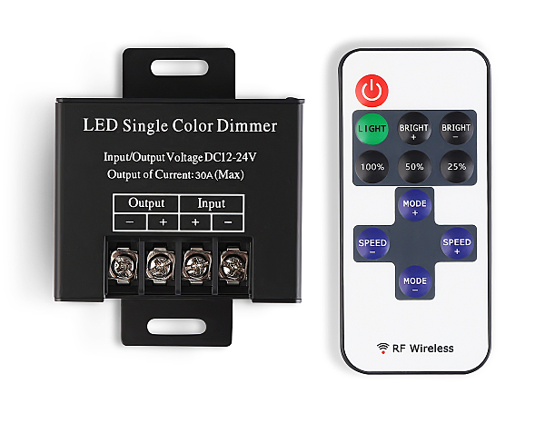 Контроллер диммер для одноцветных светодиодных лент с радио пультом Ambrella LED Strip GS11051
