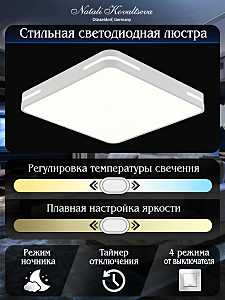 Светильник потолочный Natali Kovaltseva LEDLIGHT LED LAMPS 81331