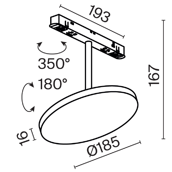 Трековый светильник Maytoni Plato Exility TR131-4-15W-DS-B