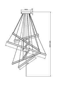 Подвесная люстра Maytoni Line MOD016PL-L96BK