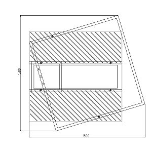 Потолочная люстра Escada Concept 10226/3LED SQUARE