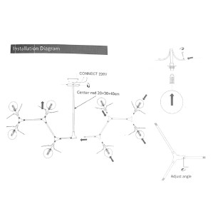 Люстра на штанге LIGHTERA Matissa LE11174