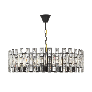 Подвесная люстра Lumina Deco Florina LDP 7041-800 BK