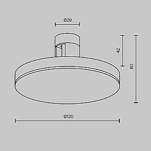 Трековый светильник Maytoni Plato TR152-1-7W3K-B