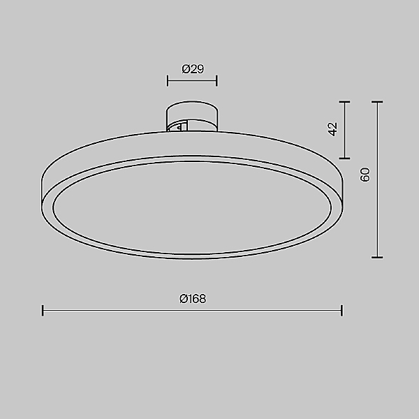 Трековый светильник Maytoni Plato TR153-1-10W3K-B