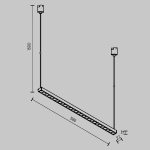 Трековый светильник Maytoni Points TR169-1-26W3K-M-B