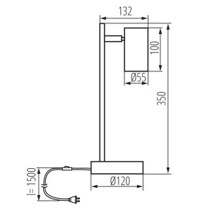 Настольная лампа Kanlux Evalo 35785