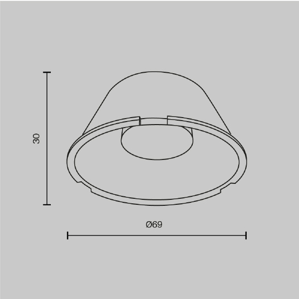 Линза Maytoni Focus Led LensD69-24