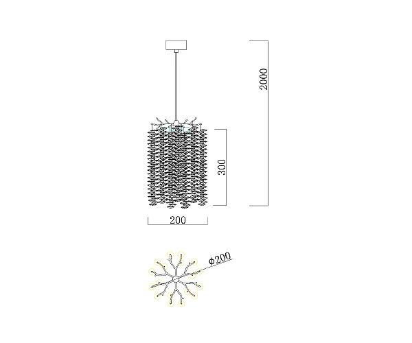 Светильник подвесной KINK Light Шанти 07871-20D,33