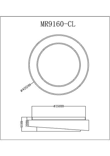 Светильник потолочный MyFar Rhea MR9160-CL