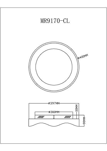 Светильник потолочный MyFar Diona MR9170-CL