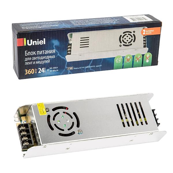 Драйвер для LED ленты Uniel UET-VAS-360B20 24V IP20