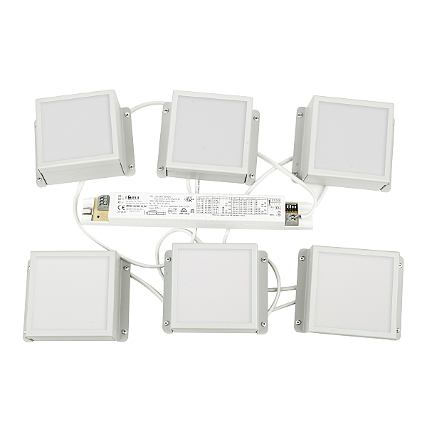 Встраиваемый светильник Uniel Grilyato mini ULP-0808 42W/4000К IP40 GRILYATO WHITE KIT06