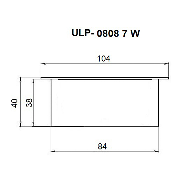 Встраиваемый светильник Uniel Grilyato mini ULP-0808 42W/4000К IP40 GRILYATO WHITE KIT06