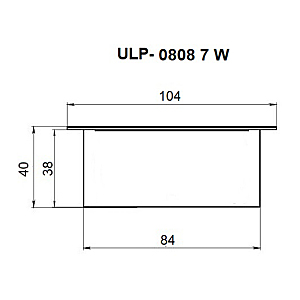 Встраиваемый светильник Uniel Grilyato mini ULP-0808 42W/4000К IP40 GRILYATO WHITE KIT06