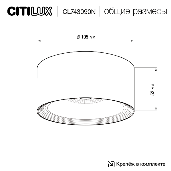 Накладной светильник Citilux Rover CL743090N