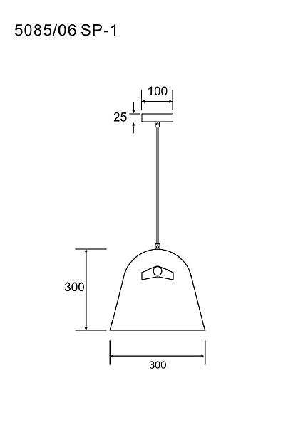 Светильник подвесной Divinare Platea 5085/06 SP-1