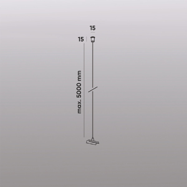 Механический подвес для трека SMART BASE, IP20, 5м Denkirs SMART BASE TR2127-WH