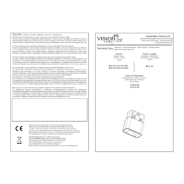 Трековый светильник iLEDEX TECHNICAL VISION48/22 4822-018-L36-2W-24DG-3000K-WH