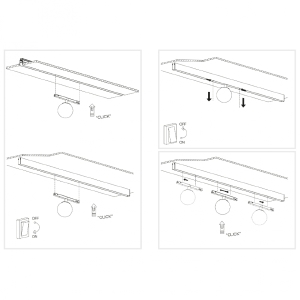 Трековый светильник iLEDEX TECHNICAL VISION48/22 SMART 4822-016-D120-6W-340DG-BK