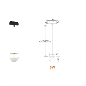 Трековый светильник iLEDEX TECHNICAL VISION48/22 4822-012-D80-6W-38DG-3000K-WH