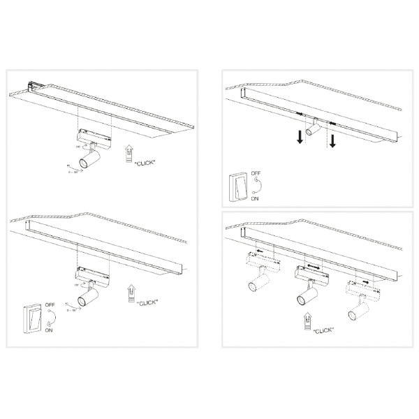 Трековый светильник iLEDEX TECHNICAL VISION48/22 4822-011-D65-18W-38DG-3000K-BK