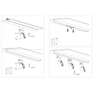 Трековый светильник iLEDEX TECHNICAL VISION48/22 SMART 4822-010-D82-12W-38DG-WH (WALL WASHER)