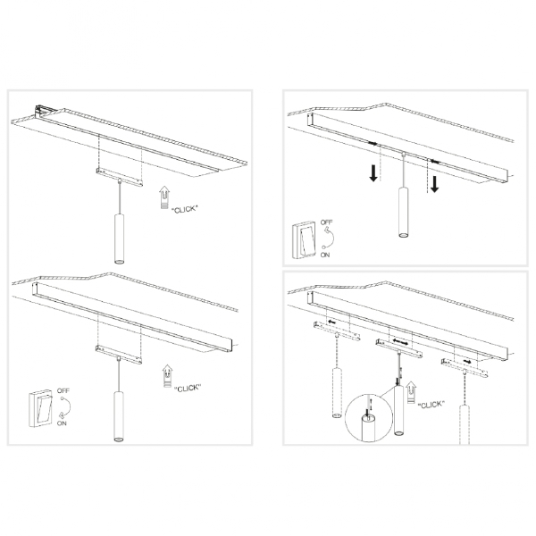 Трековый светильник iLEDEX TECHNICAL VISION48/22 SMART 4822-009-H400-10W-24DG-WH