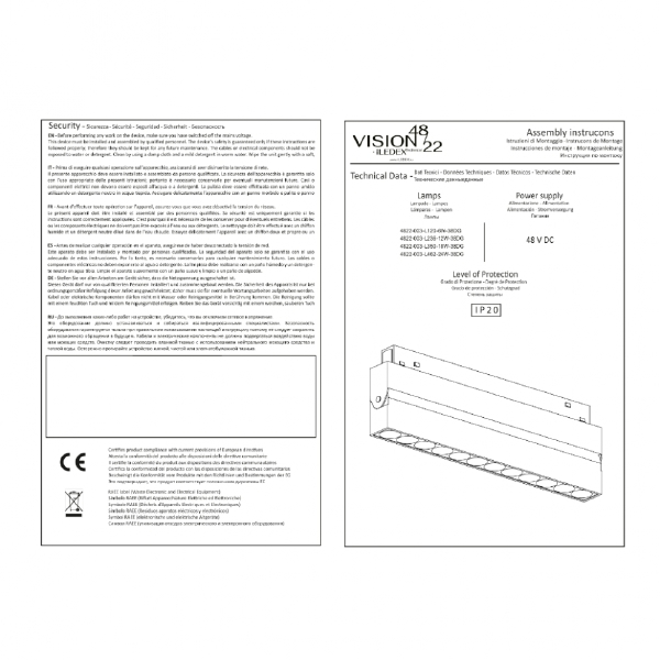 Трековый светильник iLEDEX TECHNICAL VISION48/22 4822-003-L236-12W-38DG-4000K-WH