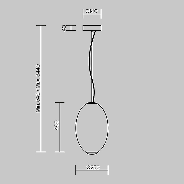 Светильник подвесной Maytoni Bruma MOD397PL-L19CH3K